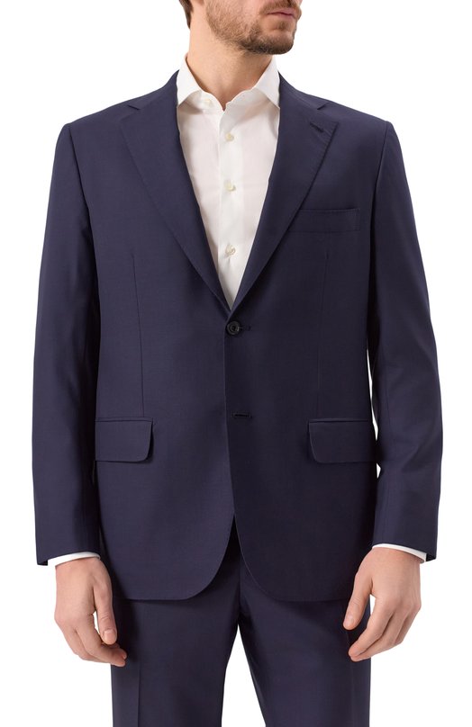 Шерстяной костюм Kiton UA81K0982894 Синий  UA81K0982894 Фото 4