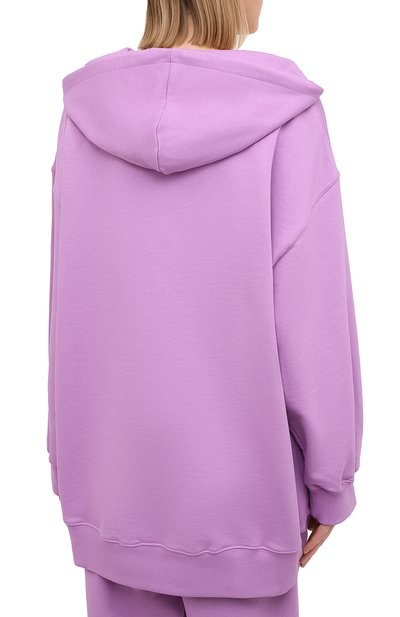 Хлопковое худи MSGM сиреневого цвета по цене 35100 руб., арт. 3041MDM194 217119, фото 4 Хлопковое худи MSGM, арт. 3041MDM194 217119, фото 4