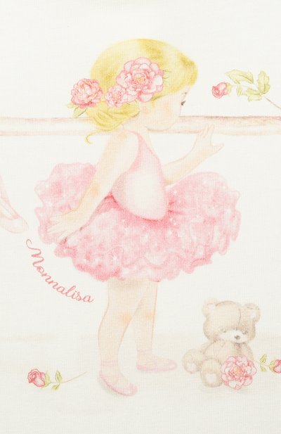 Хлопковая футболка MONNALISA, арт. 397602SB., фото 3