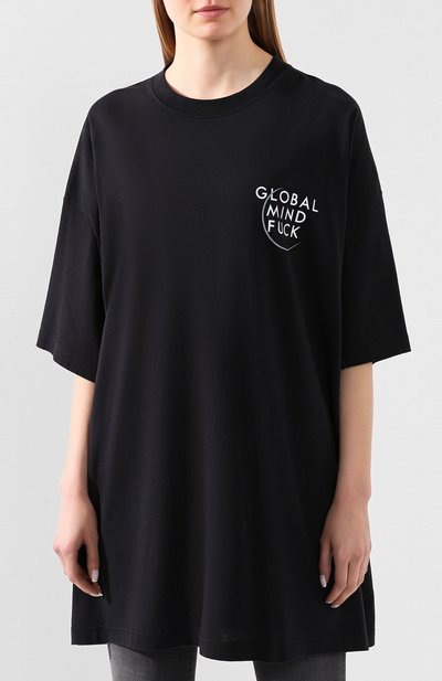 Хлопковая футболка VETEMENTS, арт. SS20TR299 1618/W/BLACK, фото 3