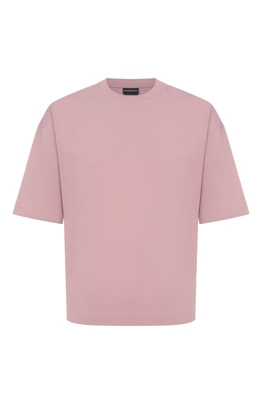 Хлопковая футболка Emporio Armani EM005256/AF24740 Розовый EM005256/AF24740