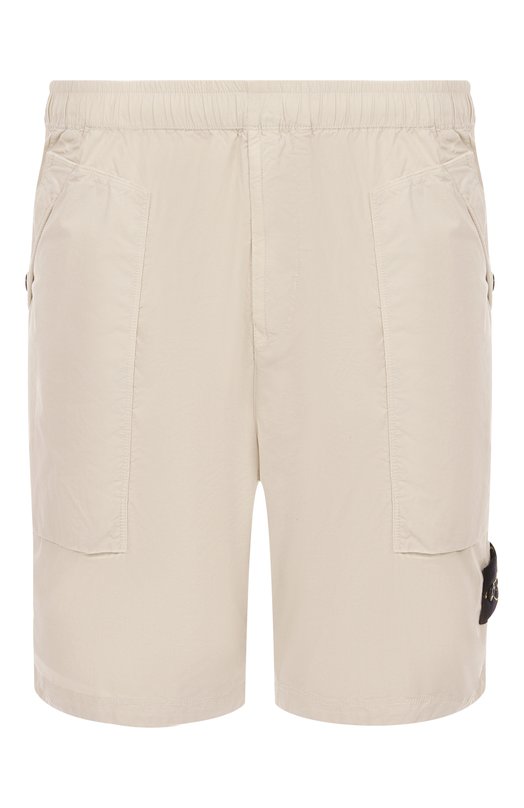 Хлопковые шорты Stone Island K1S15L100009-S0003 Бежевый K1S15L100009-S0003