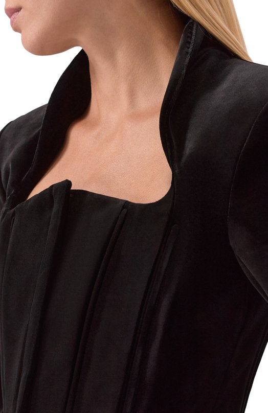 Бархатный жакет Mugler 25F1VE04622020 Чёрный  25F1VE04622020 Фото 5