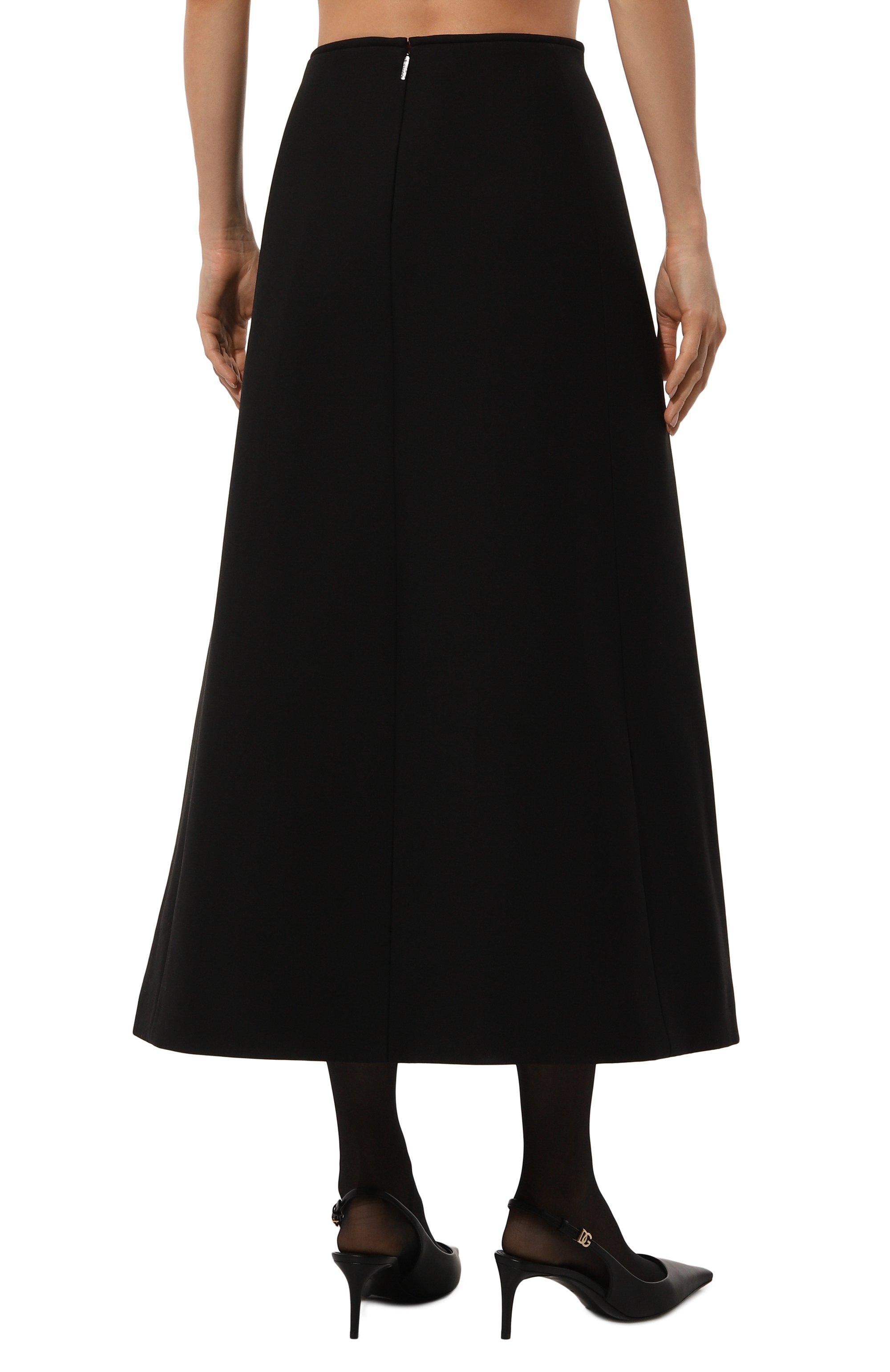 Юбка из шерсти и шелка VALENTINO, арт. 5B3RABK11CF, фото 4