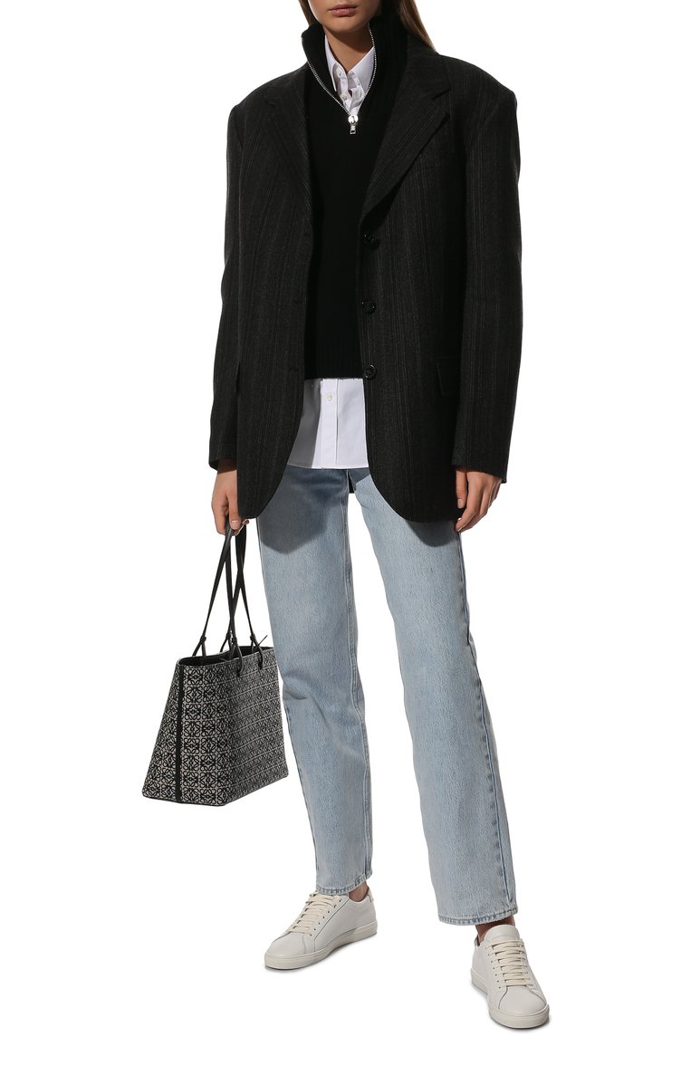 Женские кожаные кеды andy SAINT LAURENT белого цвета, арт. 606831/0M500 | Фото 2 (Статус проверки: Проверена категория; Материал внутренний: Натуральная кожа; Подошва: Платформа; Материал утеплителя: Без утеплителя; Региональные ограничения белый список (Axapta Mercury): RU; Стили: Кэжуэл; Материал внешний: Натуральная кожа; Кросс-КТ: Низкие; Автоматизация ТО: Проставлено; Автоматизация состава: Проставлено; ширина носка стельки: 8,2; толщина подошвы: 2,5)