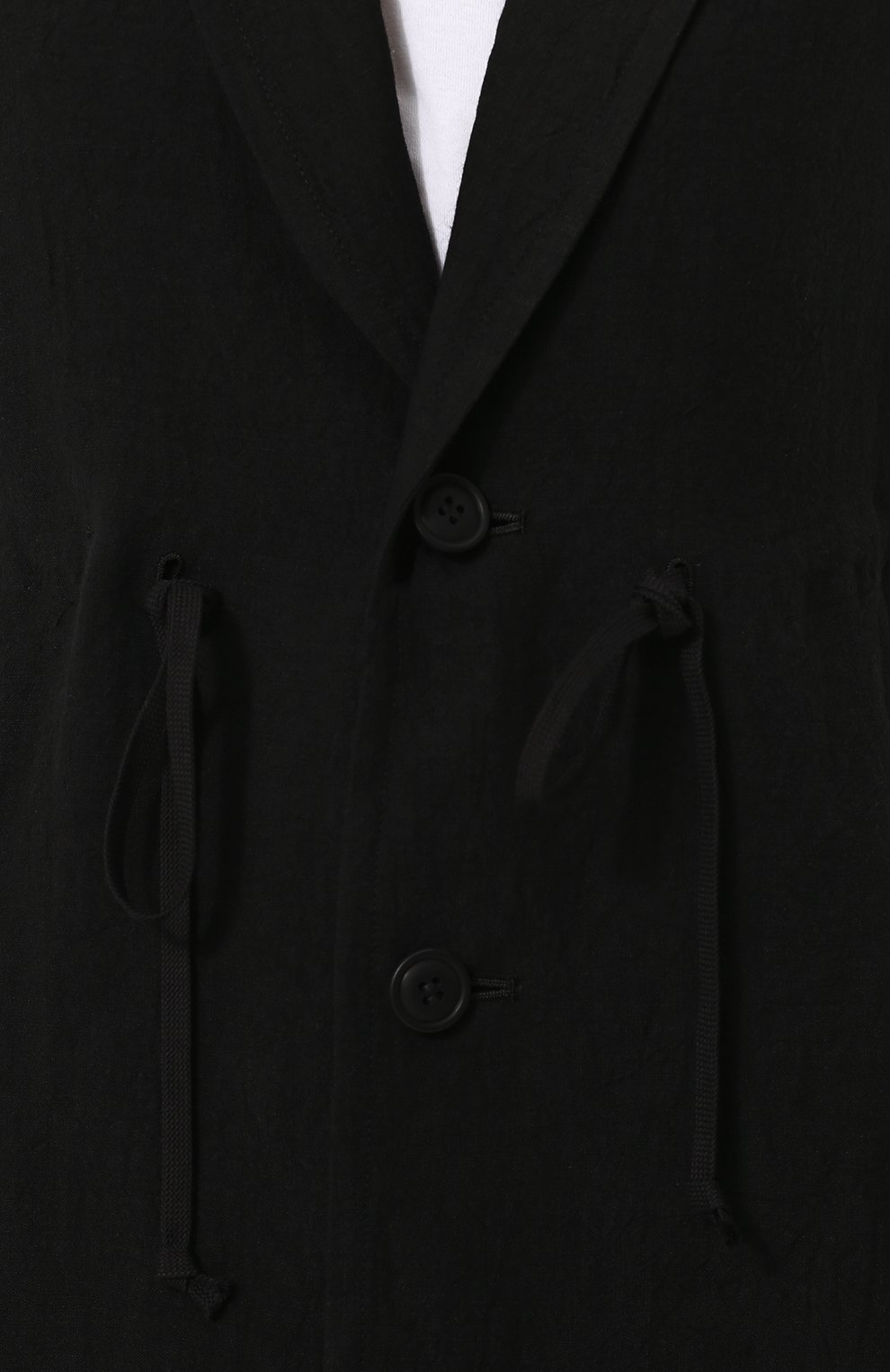 Удлиненный льняной жилет YOHJI YAMAMOTO, арт. FE-J52-300, фото 5