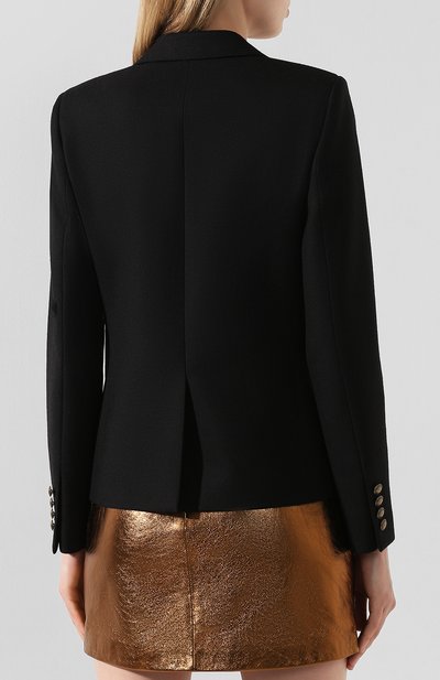 Шерстяной жакет SAINT LAURENT, арт. 552530/Y221W, фото 4