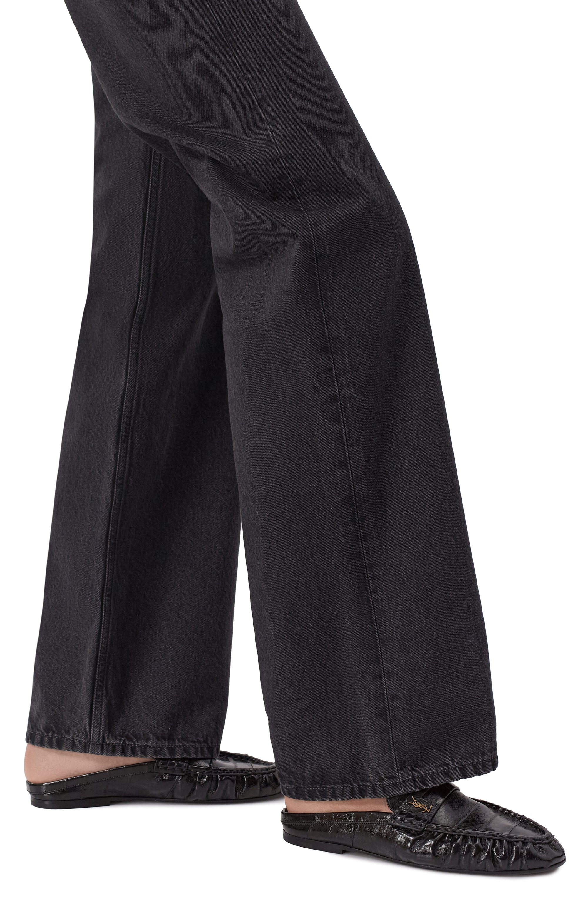 Кожаные сабо SAINT LAURENT, арт. 818928/0WXAF, фото 3