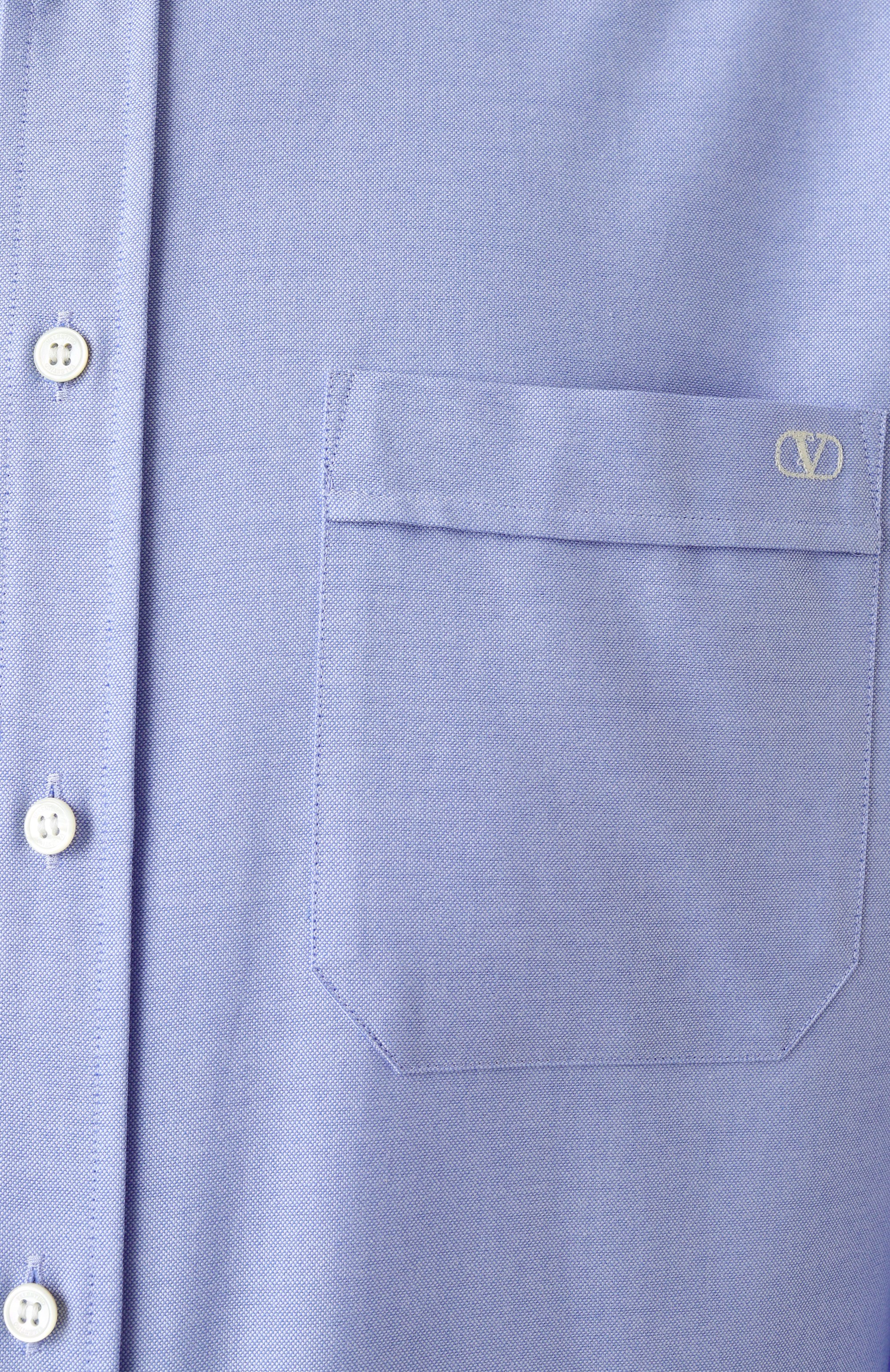 Хлопковая рубашка VALENTINO, арт. 6V3ABQ35AL2, фото 6