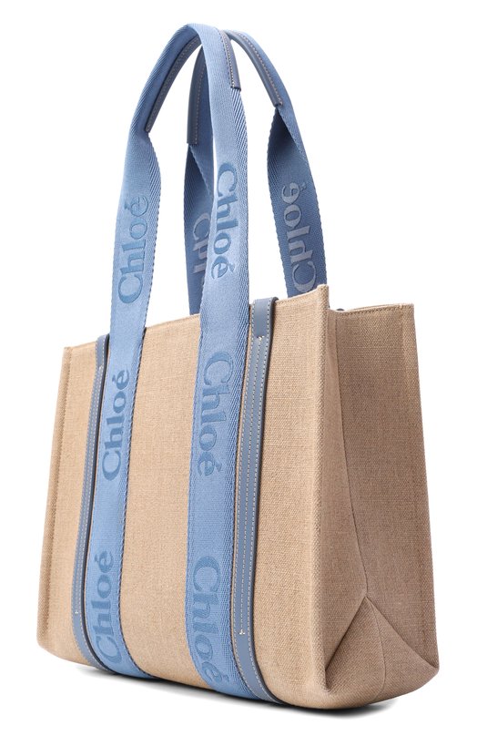 Сумка-тоут Woody medium Chloé CHC23AS383L17 Бежевый  CHC23AS383L17 Фото 4