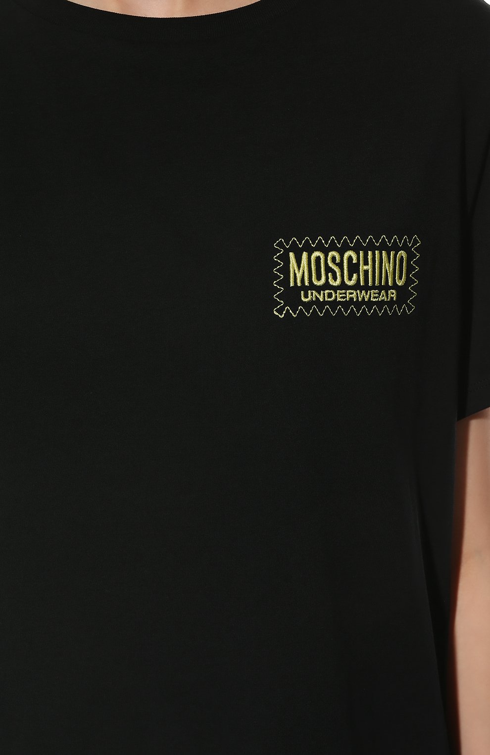 Хлопковое платье MOSCHINO черного цвета по цене 17100 руб., арт. A1926/9001, фото 5 Хлопковое платье MOSCHINO, арт. A1926/9001, фото 5