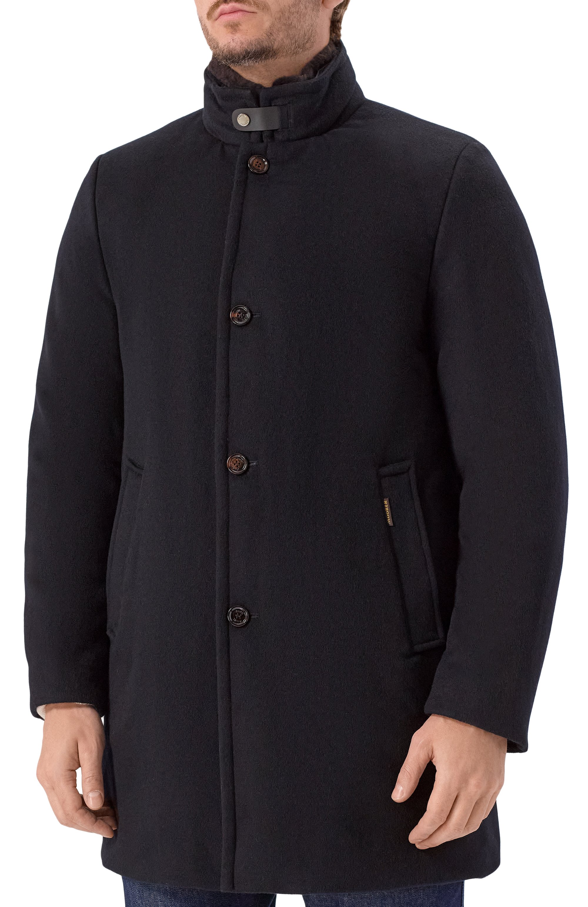 Пальто bond-fur с воротником из овчины MOORER, арт. B0ND/FUR-LE, фото 3