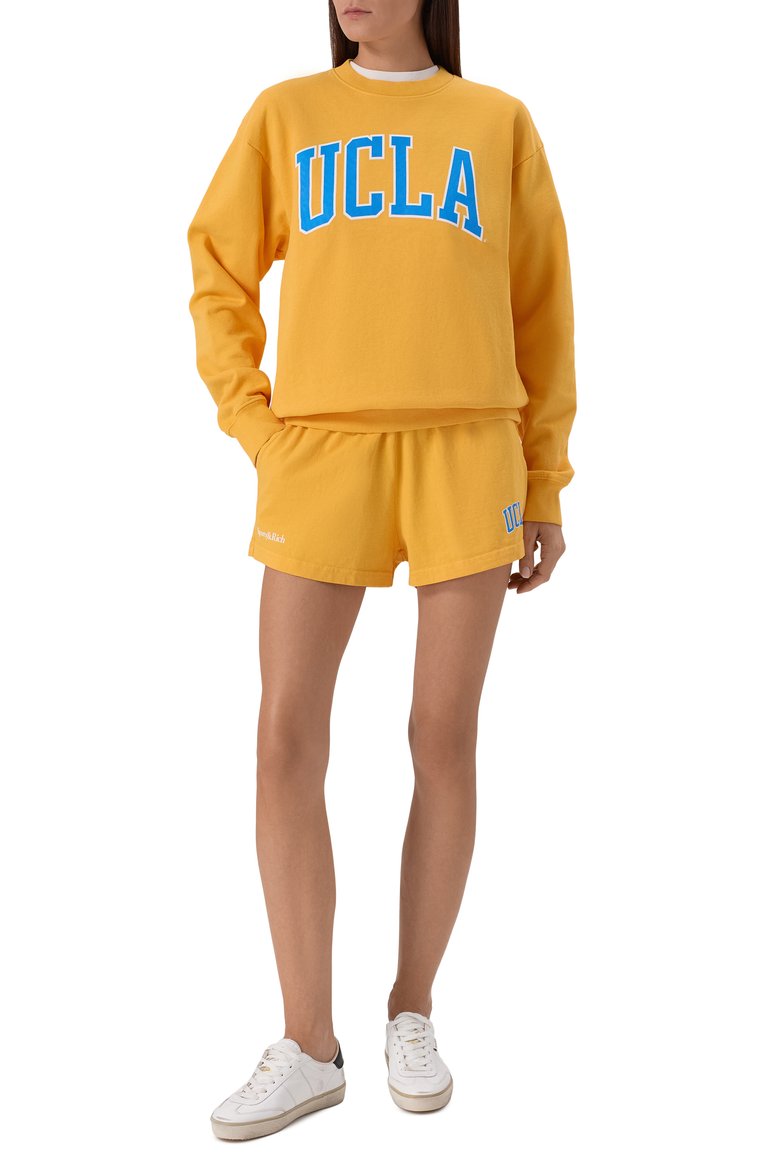 Хлопковый свитшот sporty & rich x ucla SPORTY AND RICH, арт. ST071615637YE26, фото 1