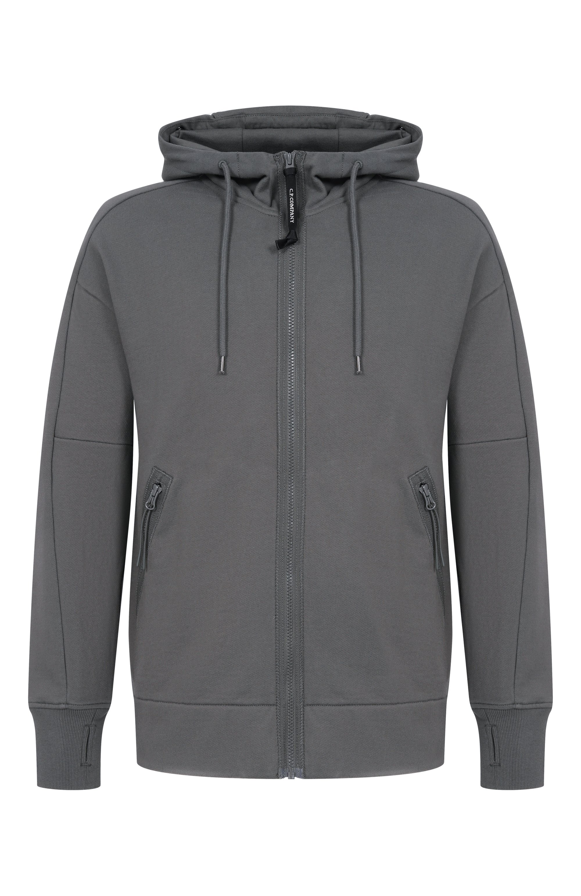 Хлопковая толстовка C.P. COMPANY темно-серого цвета по цене 39950 руб., арт. 20CMSS715A/005086W, фото 1 Хлопковая толстовка C.P. COMPANY, арт. 20CMSS715A/005086W, фото 1