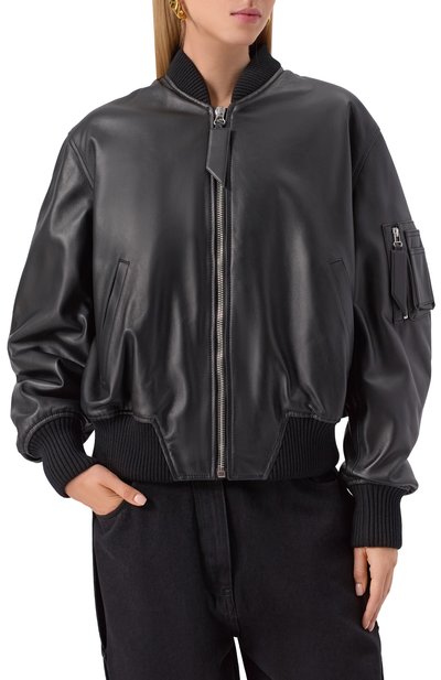 Кожаный бомбер THE ATTICO, арт. 251WCB00004/LBT128AA, фото 3