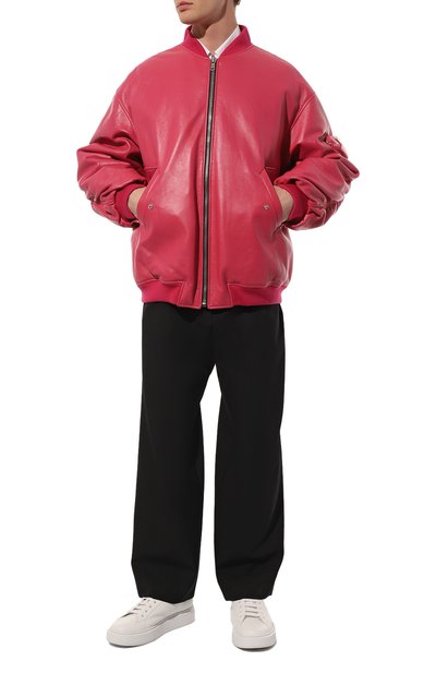 Кожаный бомбер PRADA, арт. UPS557-1ZFE-F01BK, фото 2