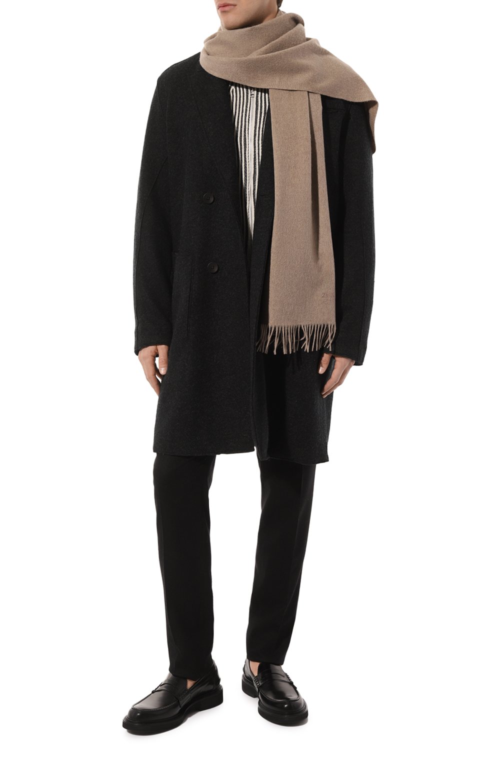 Кашемировый шарф ZEGNA бежевого цвета по цене 63200 руб., арт. Z6L41SA6/26N, фото 2 Кашемировый шарф ZEGNA, арт. Z6L41SA6/26N, фото 2