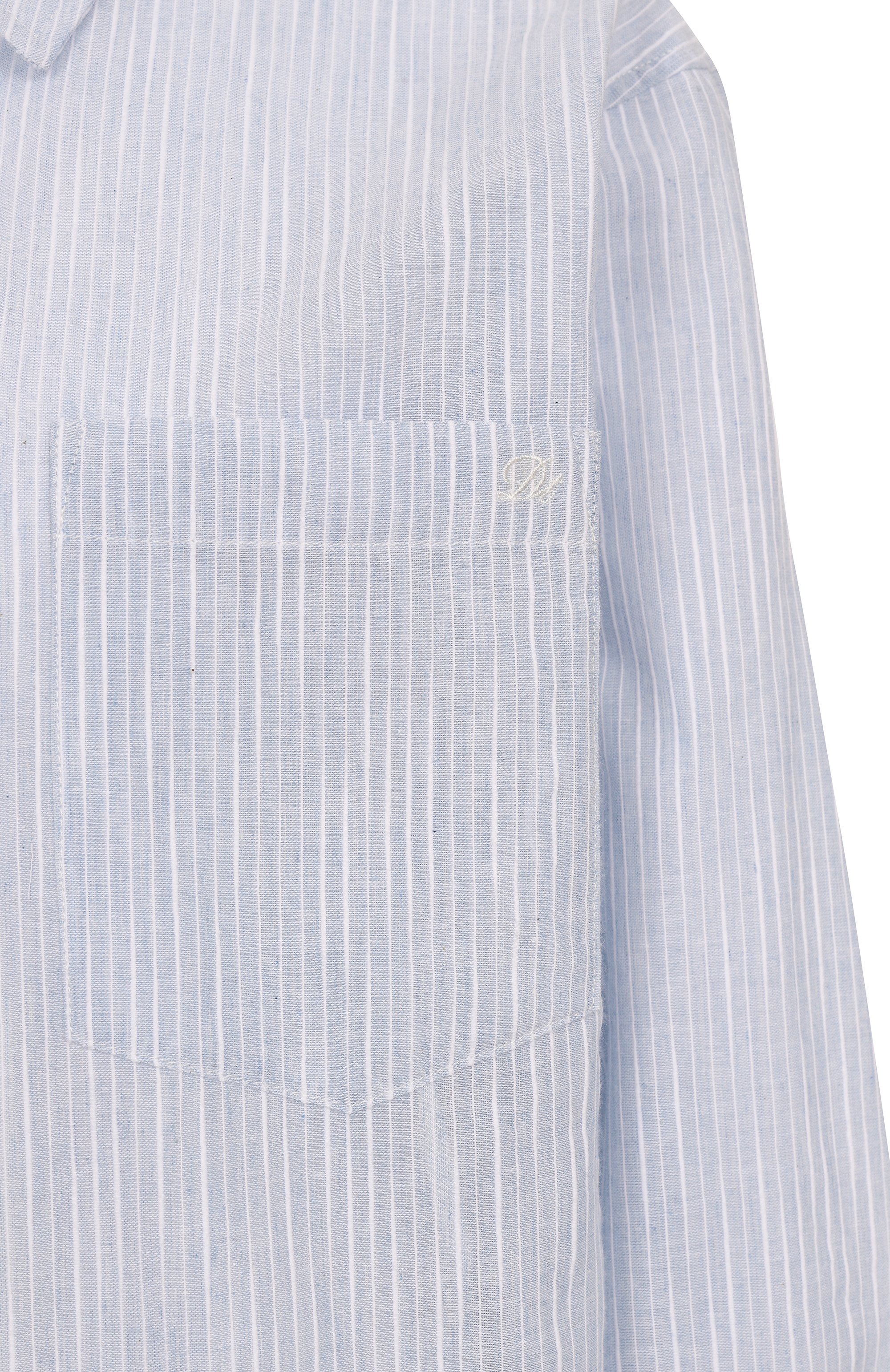 Хлопковая рубашка DUNST голубого цвета по цене 12600 руб., арт. UDSH5B123B2, фото 6 Хлопковая рубашка DUNST, арт. UDSH5B123B2, фото 6