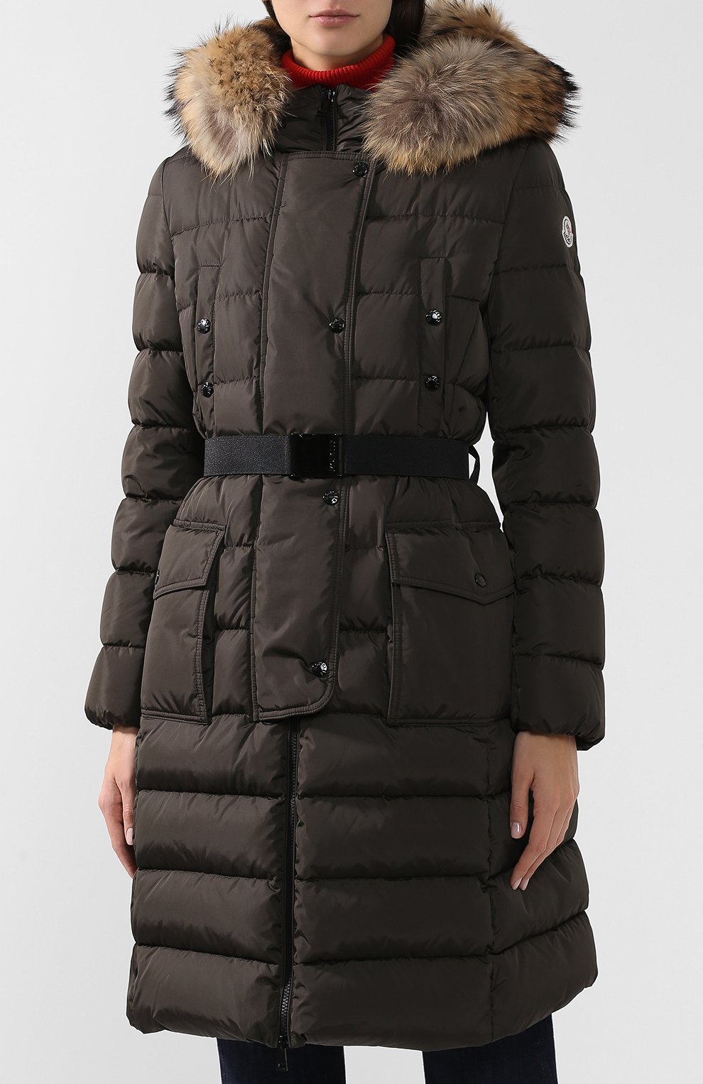 Пуховик с меховой отделкой капюшона MONCLER, арт. D2-093-49884-25-68065, фото 3