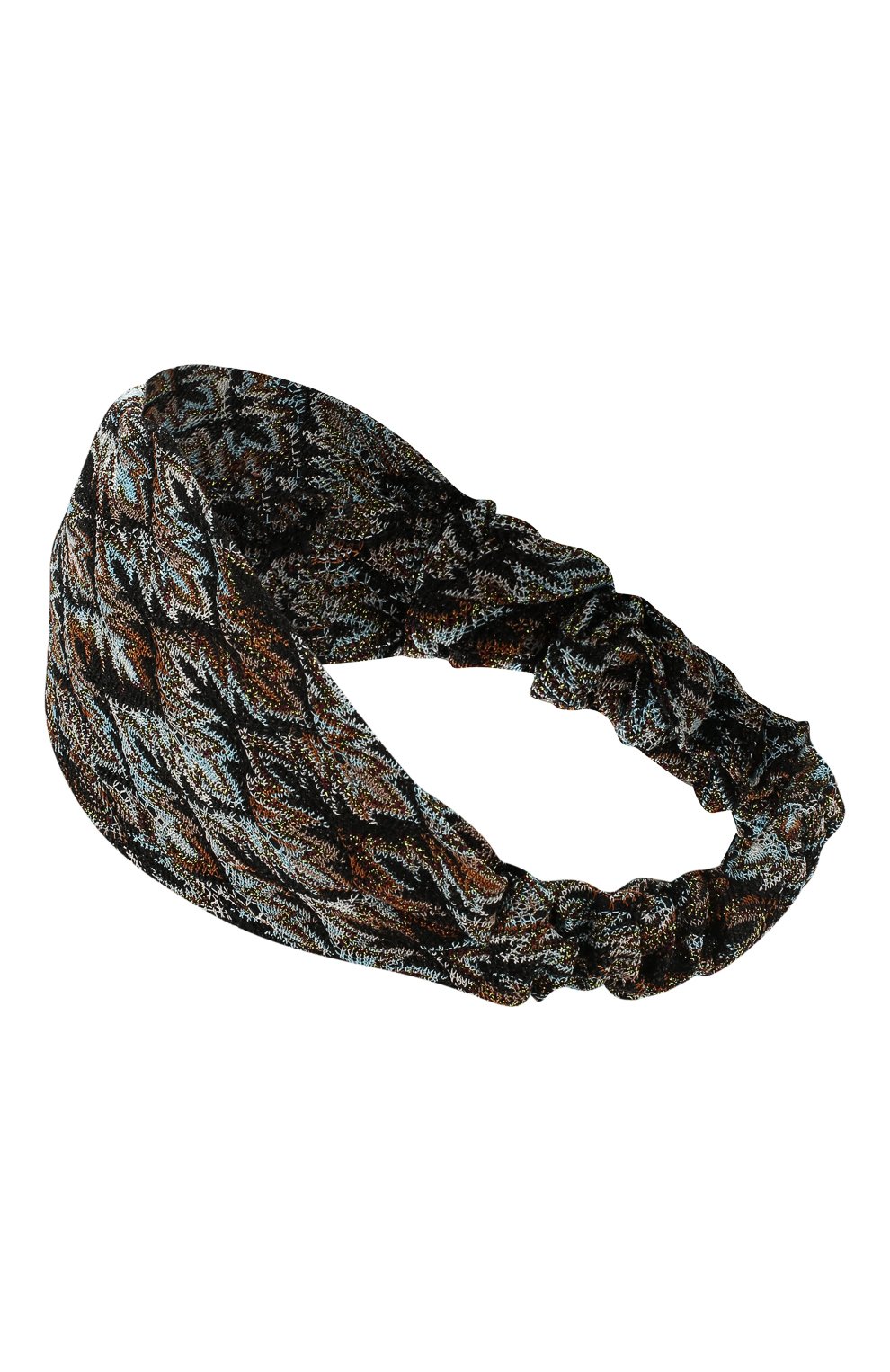 Повязка на голову MISSONI синего цвета по цене 18200 руб., арт. MDS00097/BR007V, фото 2 Повязка на голову MISSONI, арт. MDS00097/BR007V, фото 2