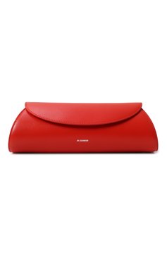 Женская сумка cannolo small JIL SANDER красного цвета, арт. J07WD0023-P5355 | Фото 1 (Драгоценные камни: Проставлено; Материал: Натуральная кожа; Материал сплава: Проставлено; Ремень/цепочка: На ремешке; Размер: small)