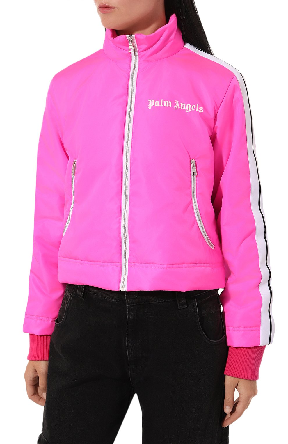 Куртка PALM ANGELS фуксия цвета по цене 86350 руб., арт. PWEJ002S23FAB0013001, фото 3 Куртка PALM ANGELS, арт. PWEJ002S23FAB0013001, фото 3