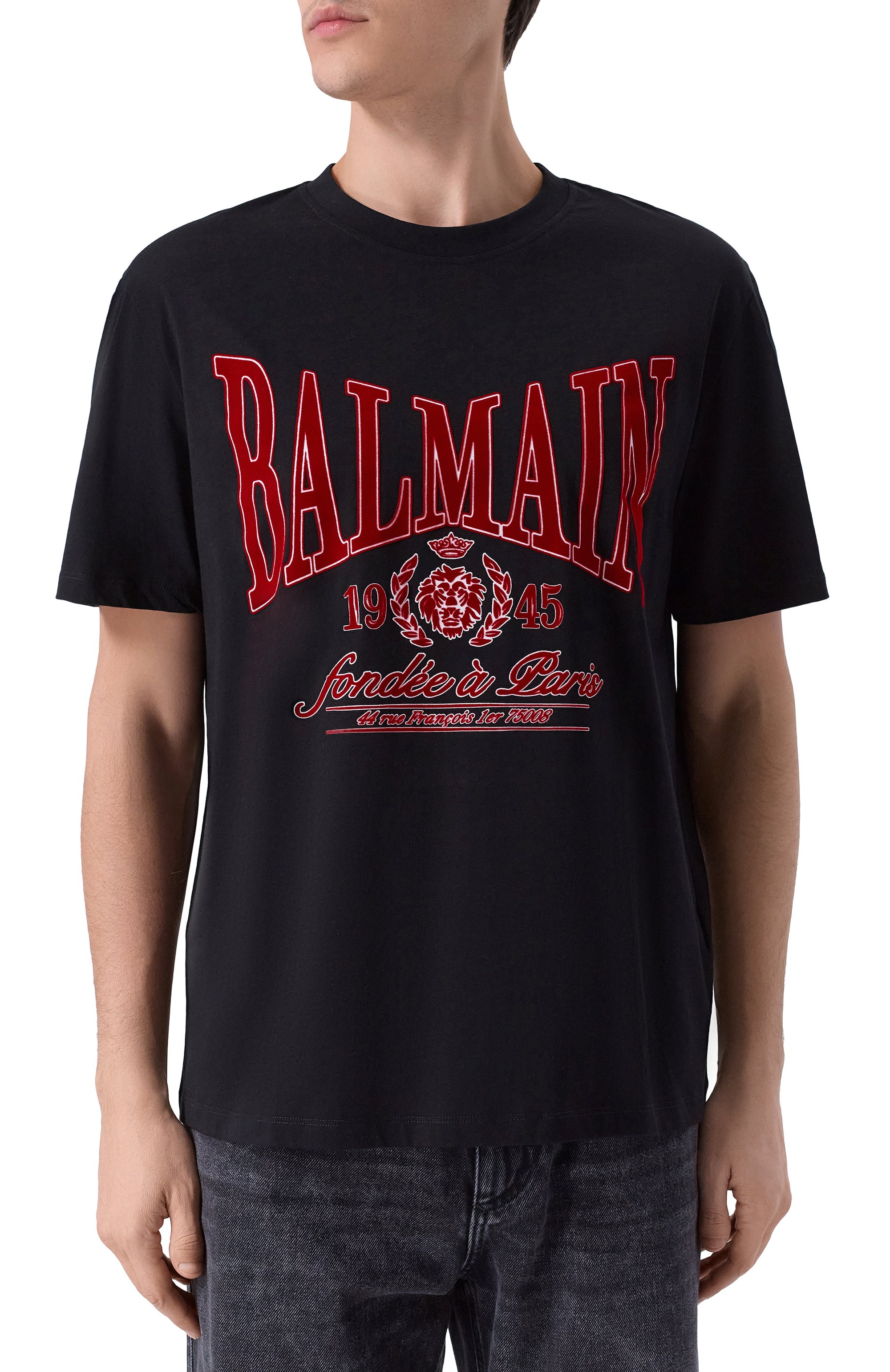 Хлопковая футболка BALMAIN, арт. FH0EG000/GF25, фото 3