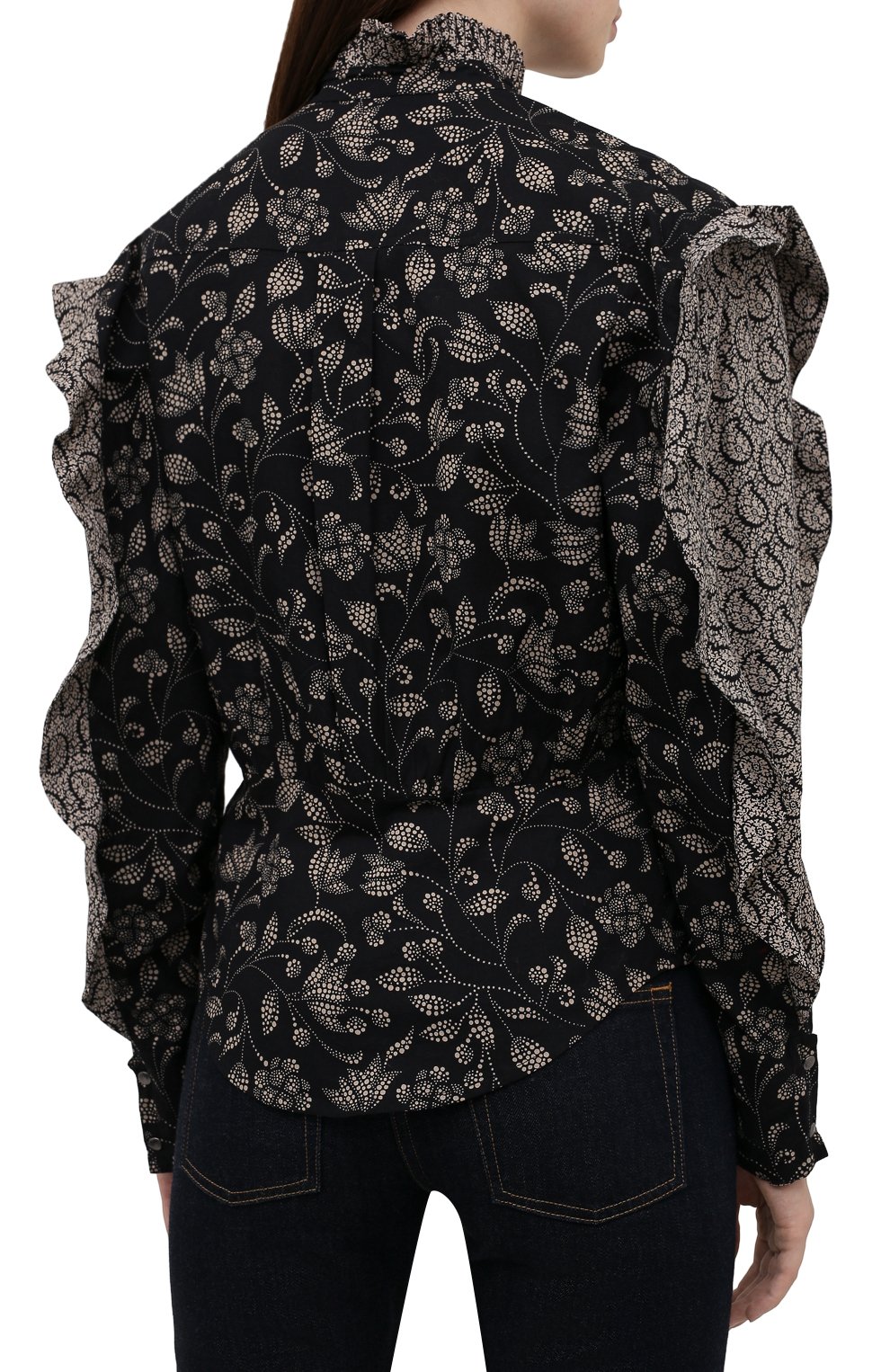 Хлопковая блузка ISABEL MARANT ETOILE, арт. HT2125-21A026E/LINEYA, фото 4