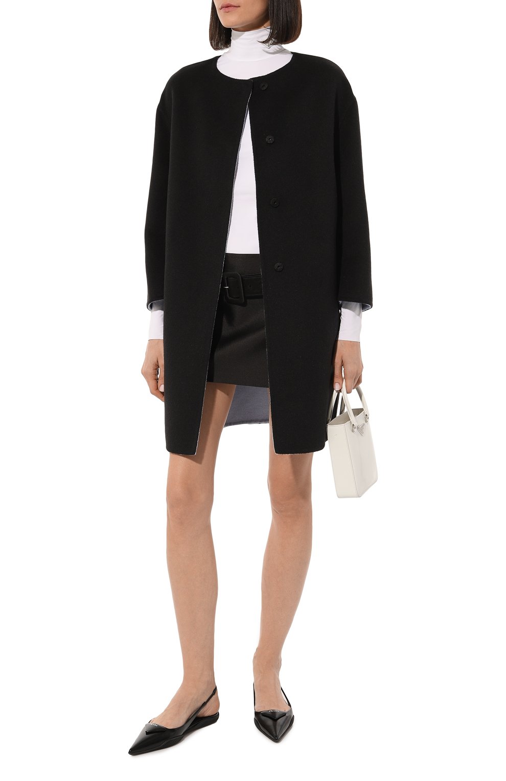 Шерстяное пальто PRADA, арт. P6734-1F87-F0J0G-151, фото 2