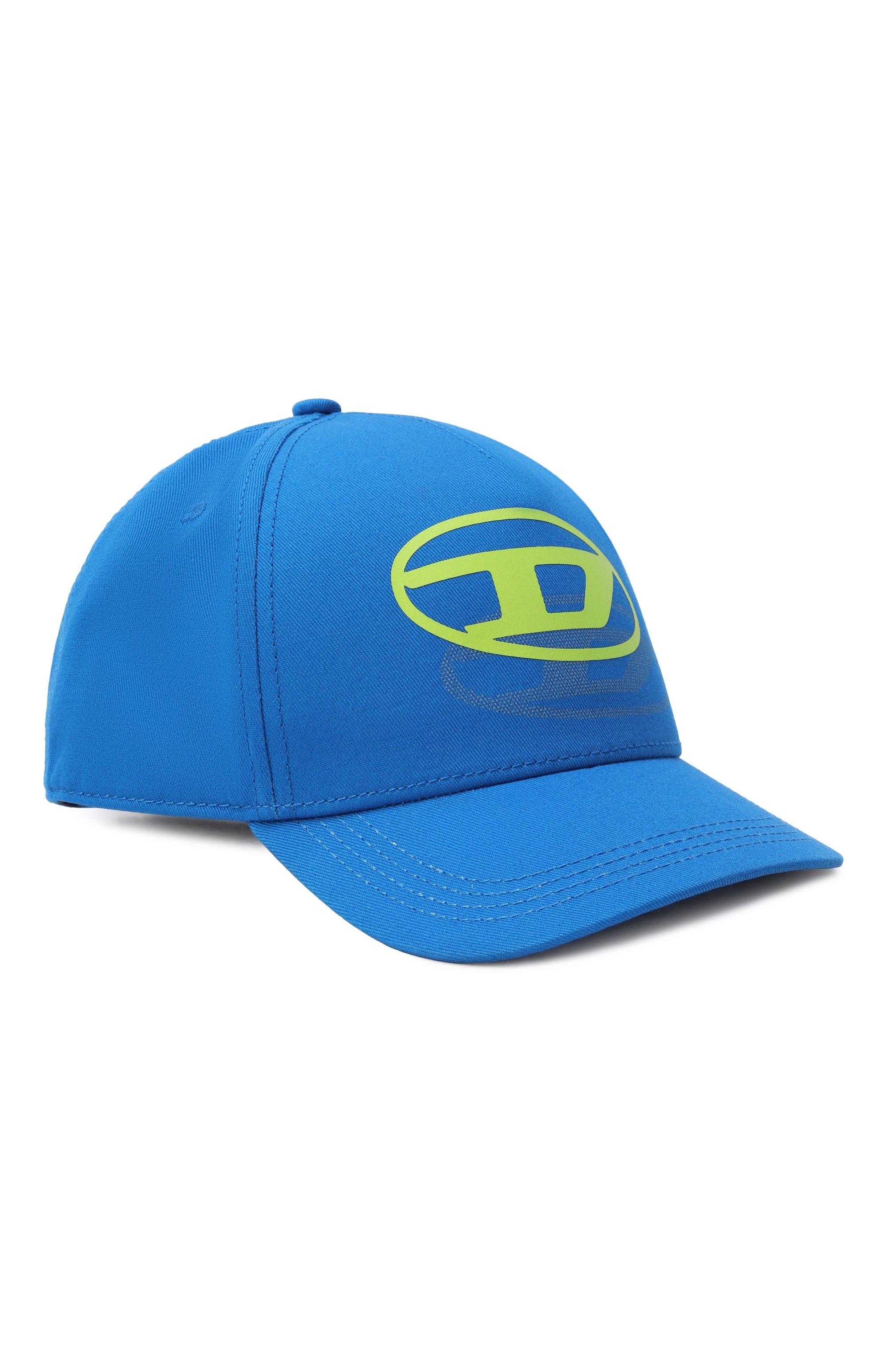 Хлопковая бейсболка DIESEL синего цвета по цене 7260 руб., арт. J02708/KXA77, фото 1 Хлопковая бейсболка DIESEL, арт. J02708/KXA77, фото 1