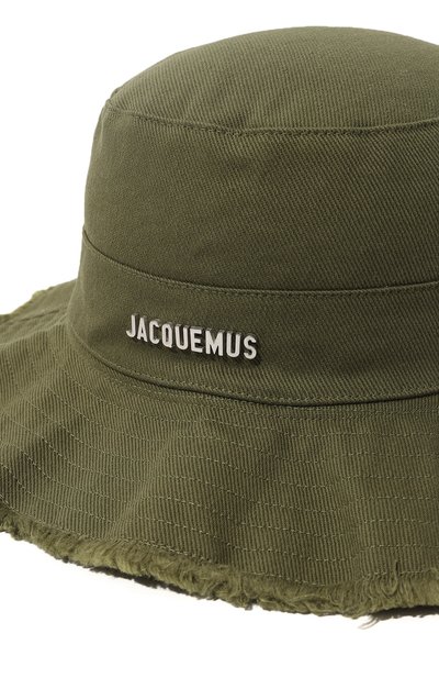 Хлопковая панама JACQUEMUS хаки цвета по цене 16600 руб., арт. 22H/213AC002-5012, фото 4 Хлопковая панама JACQUEMUS, арт. 22H/213AC002-5012, фото 4