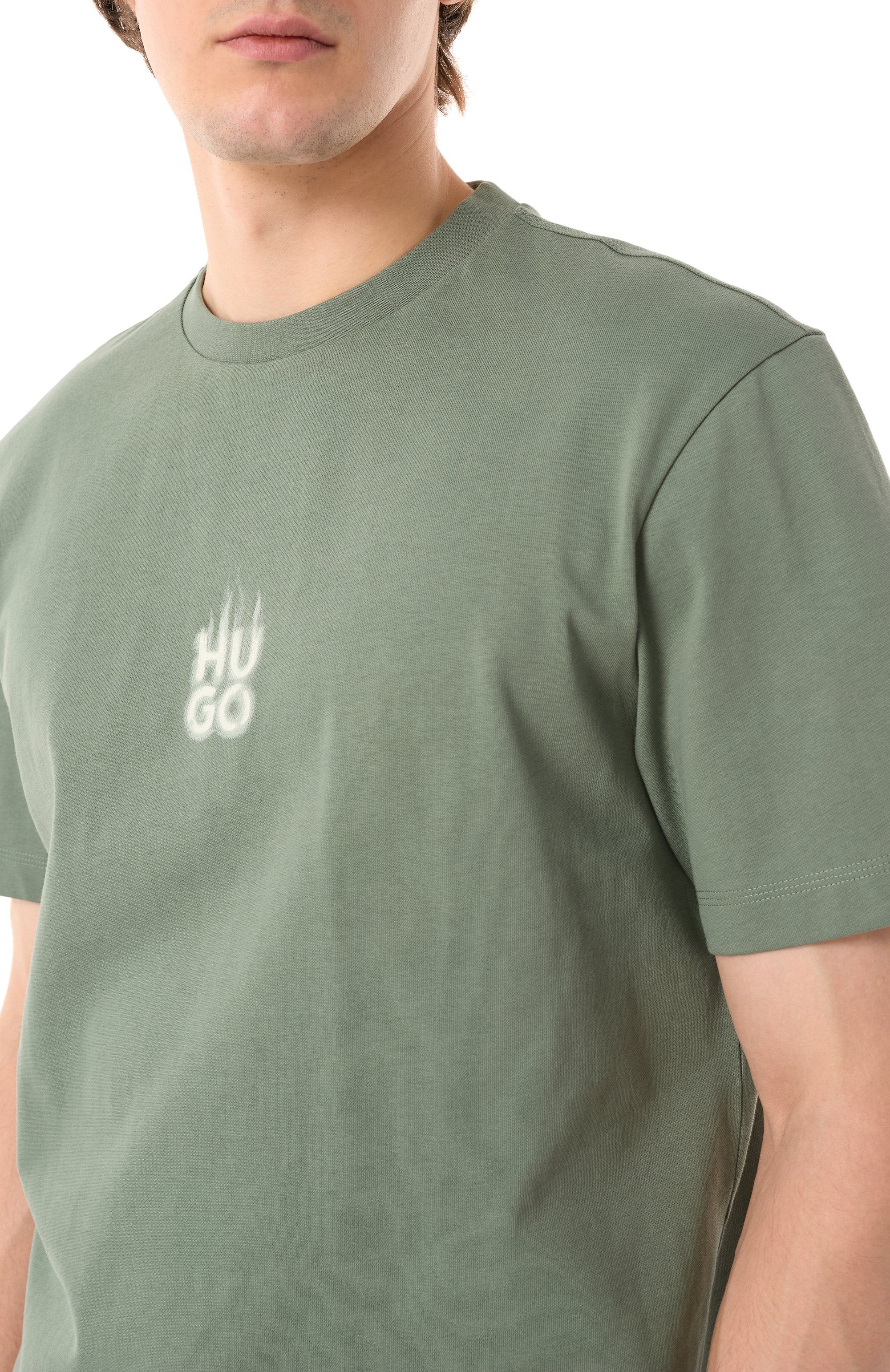 Хлопковая футболка HUGO, арт. 50530434, фото 5