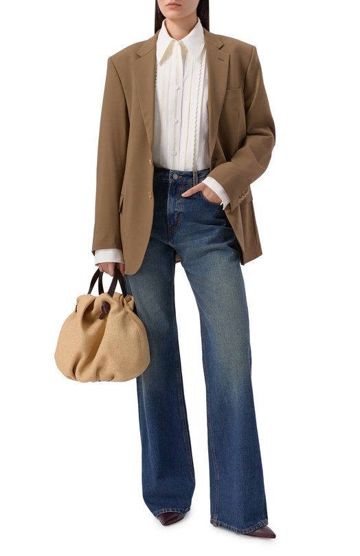 Сумка Taurus Neous 00060/RAFFIA/LEATHER Бежевый  00060/RAFFIA/LEATHER Фото 7