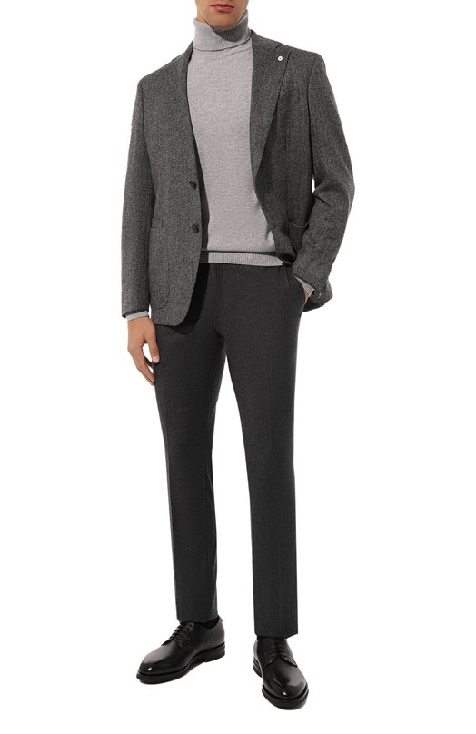 Шерстяные брюки Corneliani 945B01-9418111 Серый  945B01-9418111 Фото 2