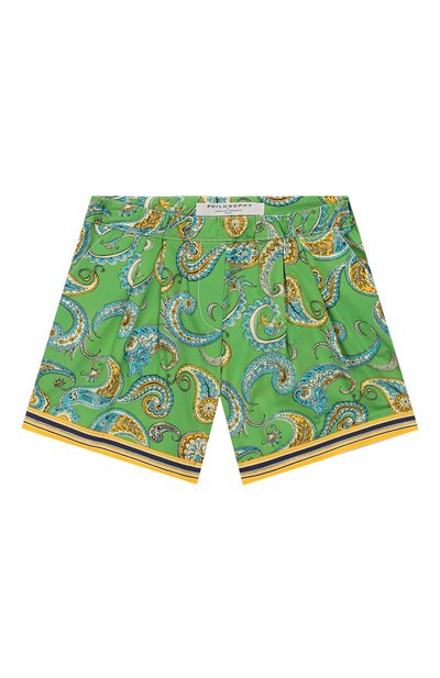 Хлопковые шорты PHILOSOPHY DI LORENZO SERAFINI KIDS, арт. PJBE03/CA237/TH019/S-M, фото 1