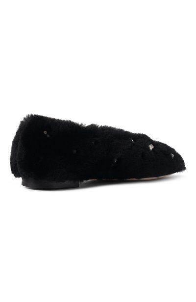 Меховые балетки margot JIMMY CHOO, арт. MARG0TFLATBWD, фото 5