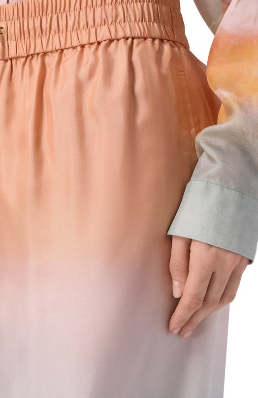 Шелковые брюки Zimmermann 5666PRS263 Разноцветный  5666PRS263 Фото 5