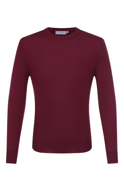 Шерстяной джемпер Canali C0012/MK01149 Бордовый C0012/MK01149