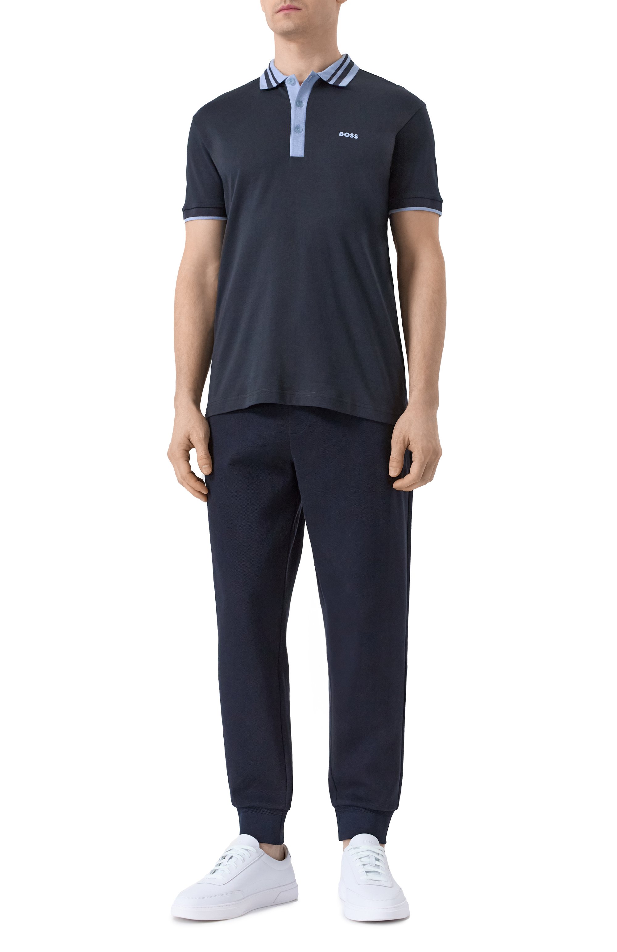 Хлопковое поло BOSS GREEN, арт. 50533272, фото 2