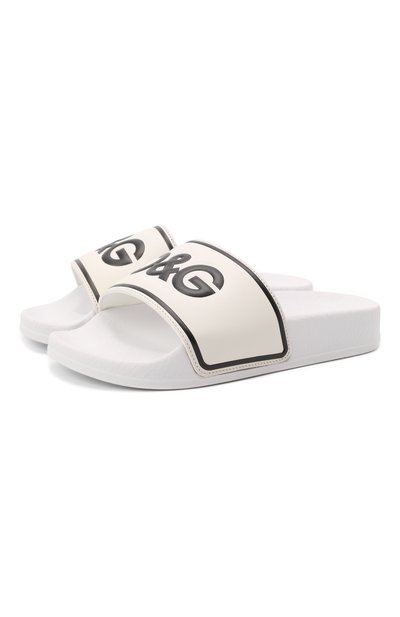 Кожаные шлепанцы DOLCE & GABBANA, арт. DD0318/A6E33/24-28, фото 1