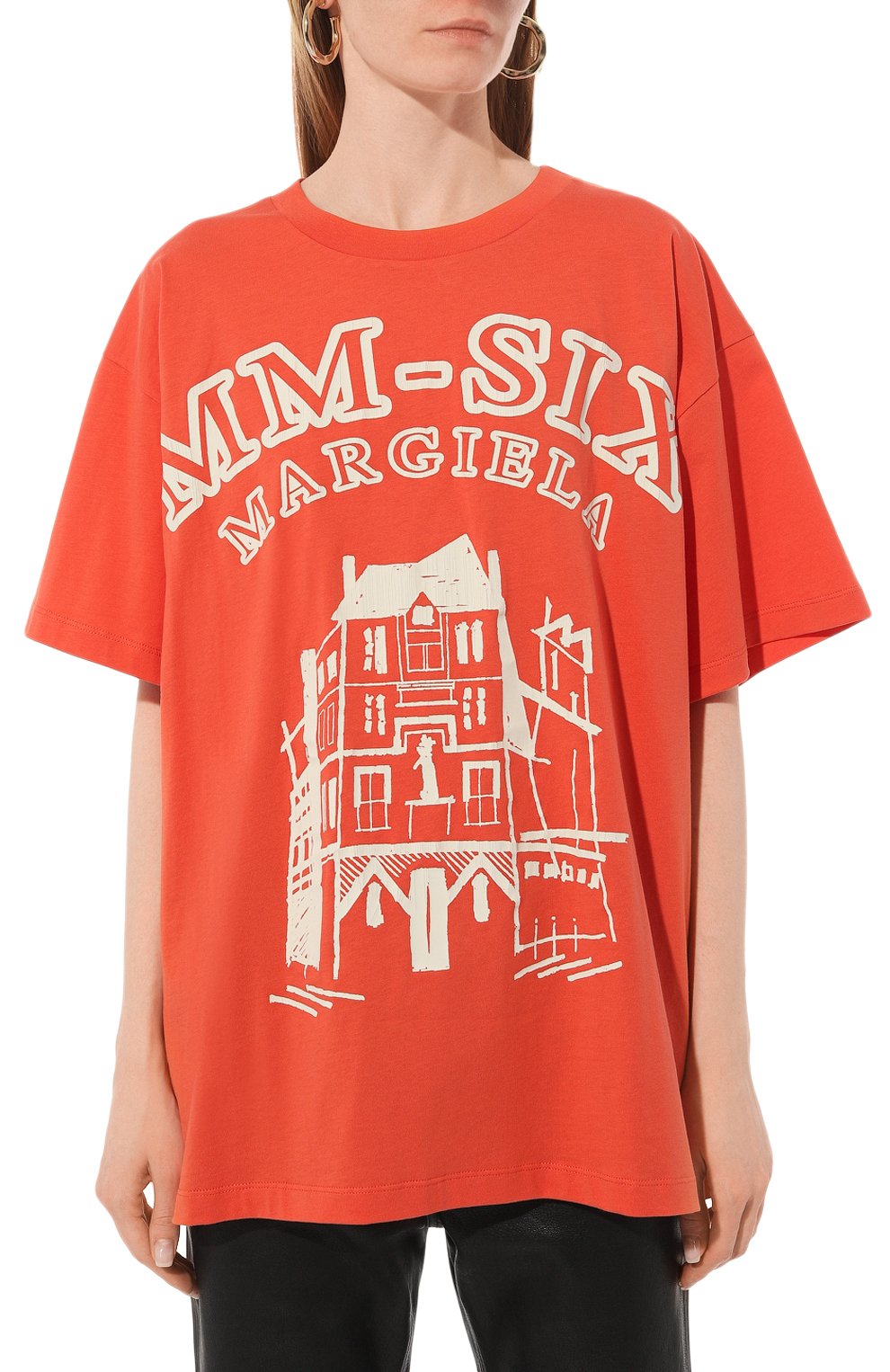 Хлопковая футболка MM6, арт. S52GC0276/S24312, фото 3