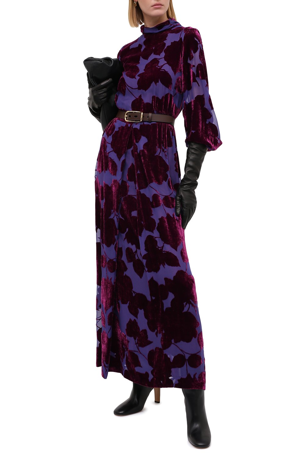 Платье из вискозы и шелка DRIES VAN NOTEN, арт. 202-18623-1249, фото 2