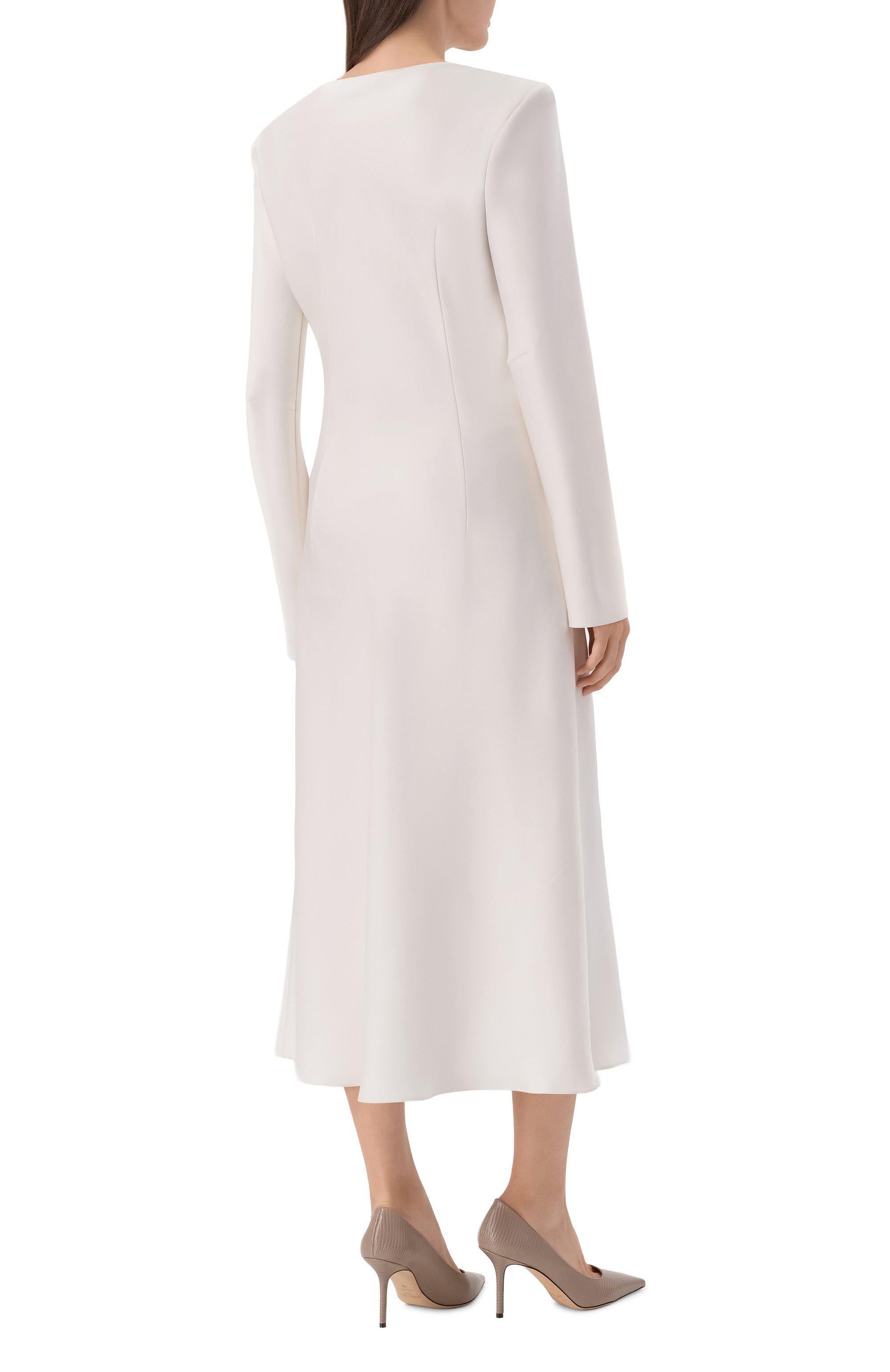 Атласное платье FLASHIN белого цвета по цене 38000 руб., арт. SS24DRWN, фото 3 Атласное платье FLASHIN, арт. SS24DRWN, фото 3