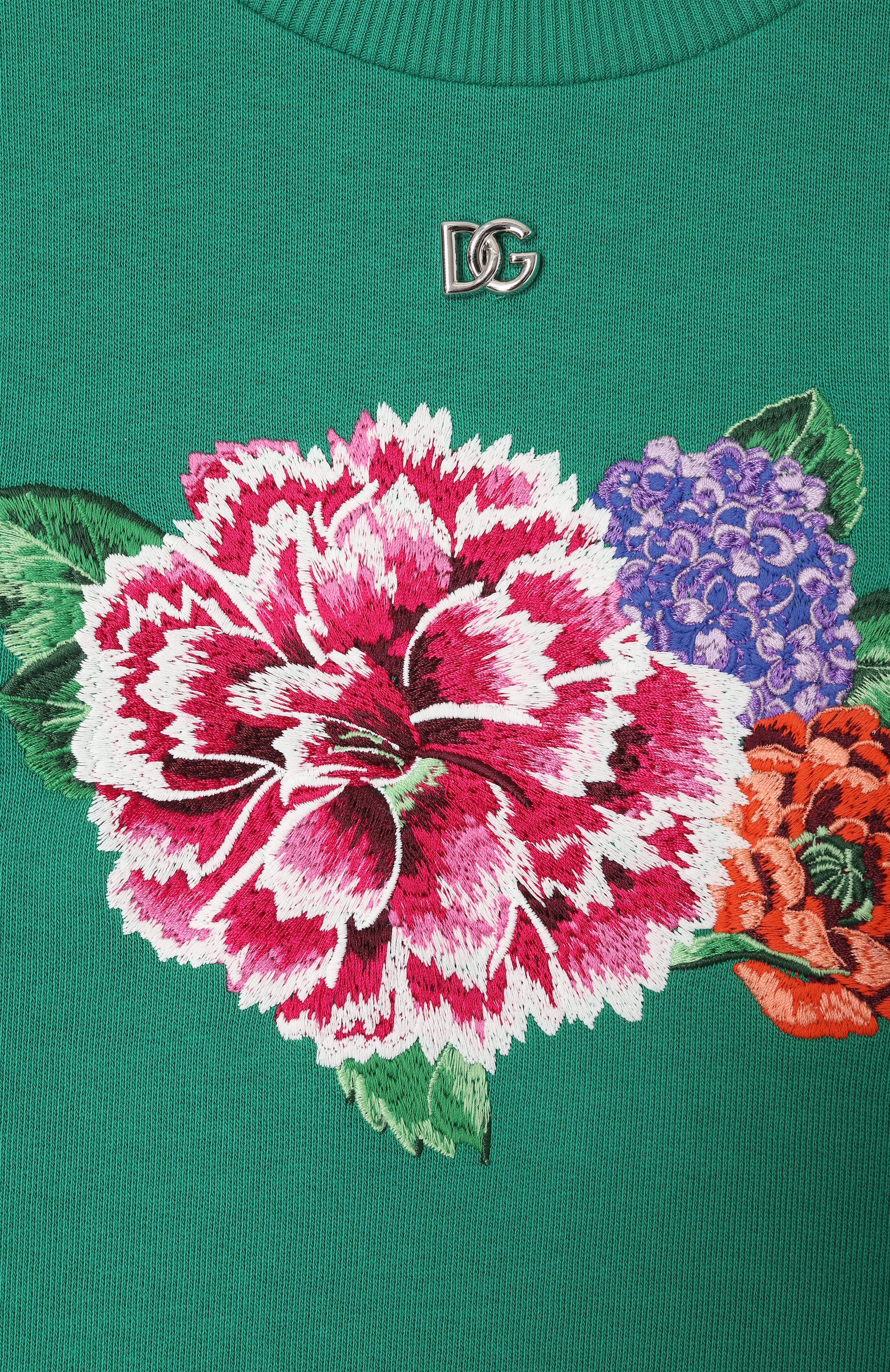 Хлопковый свитшот DOLCE & GABBANA, арт. L5JWBS/G702B/8-14, фото 3