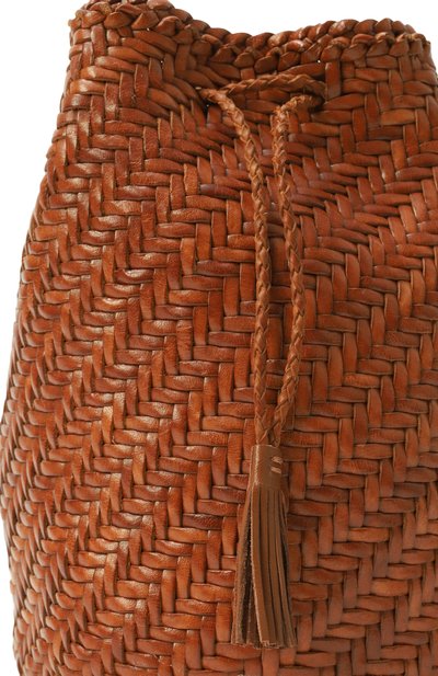 Сумка pompom double jump DRAGON DIFFUSION коричневого цвета по цене 39200 руб., арт. 8838, фото 3 Сумка pompom double jump DRAGON DIFFUSION, арт. 8838, фото 3