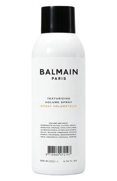 Спрей для придания волосам текстуры и объёма (200ml) BALMAIN HAIR COUTURE бесцветного цвета, арт. 8718969472197 | Фото 1 (Материал внутренний: Не назначено; Тип продукта: Мисты / Спреи; Региональные ограничения белый список (Axapta Mercury): Не проставлено; Назначение: Для волос; Нос: Не проставлено; Статус проверки: Проверена категория; Ограничения доставки: flammable)