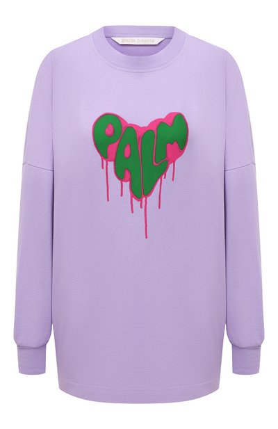 Женская хлопковый лонгслив PALM ANGELS, арт. PWAB012F21JER0043632