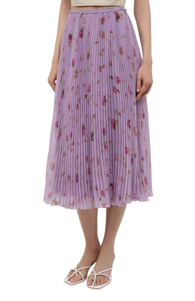Плиссированная юбка REDVALENTINO сиреневого цвета по цене 79700 руб., арт. WR3RAC20/602, фото 3 Плиссированная юбка REDVALENTINO, арт. WR3RAC20/602, фото 3