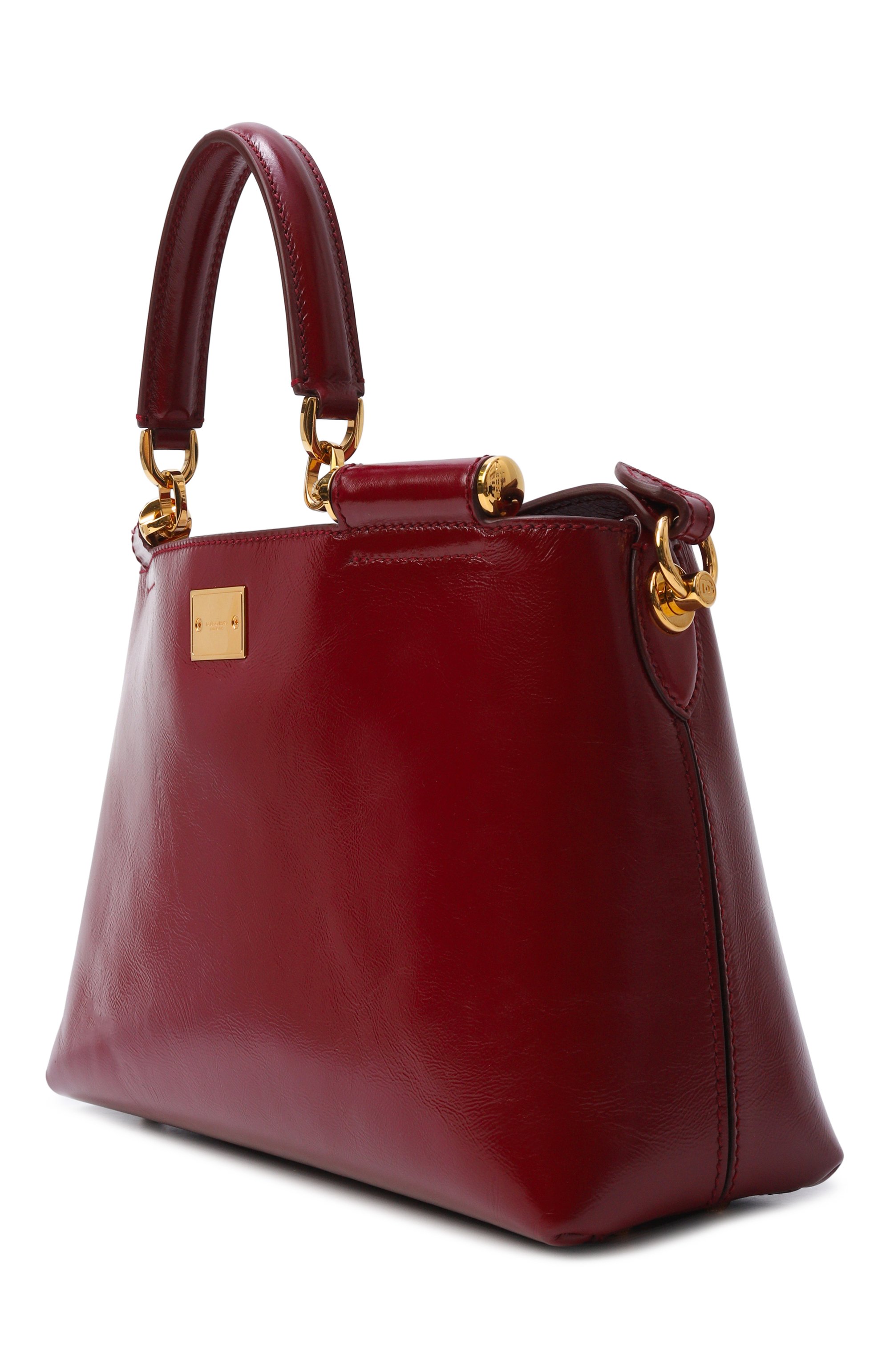 Сумка vittoria DOLCE & GABBANA бордового цвета по цене 214500 руб., арт. BB7896/AZ000, фото 4 Сумка vittoria DOLCE & GABBANA, арт. BB7896/AZ000, фото 4