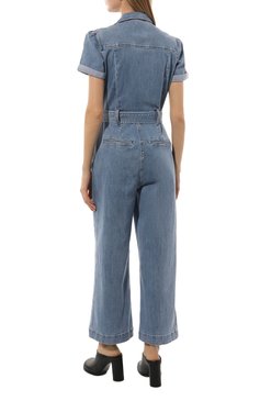 Женский джинсовый комбинезон shortsleeve anessa jumpsuit PAIGE голубого цвета, арт. 6783F46-3814 | Фото 4 (Кросс-КТ: Деним; Длина (брюки, джинсы): Стандартные; Рукава: Короткие; Случай: Повседневный; Региональные ограничения белый список (Axapta Mercury): Не проставлено; Стили: Гранж; Материал сплава: Проставлено; Нос: Не проставлено; Материал внешний: Хлопок, Деним; Драгоценные �камни: Проставлено; Женское Кросс-КТ: Комбинезон-одежда)